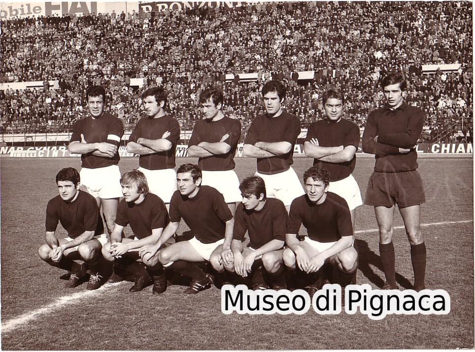 1969-70 Fotografia formazione Bologna (Bari 15 feb 1970)