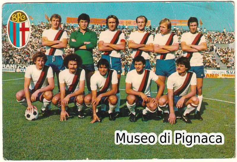 1978-79 Cartolina (COVES) formazione Bologna FC a Pistoia