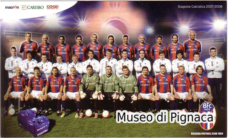 2007-08 Cartolina ufficiale Bologna FC 1909 (promozione in A)