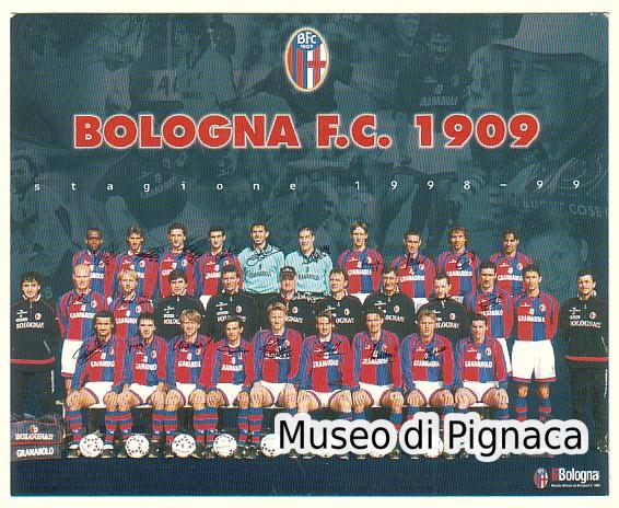 Bologna FC 1909 1998-99 (cartolina rosa al completo)