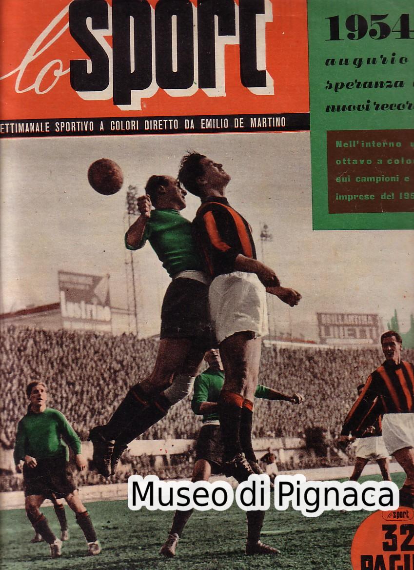 1953 dicembre - LO SPORT - Bologna (maglia verde - dettagli interno)