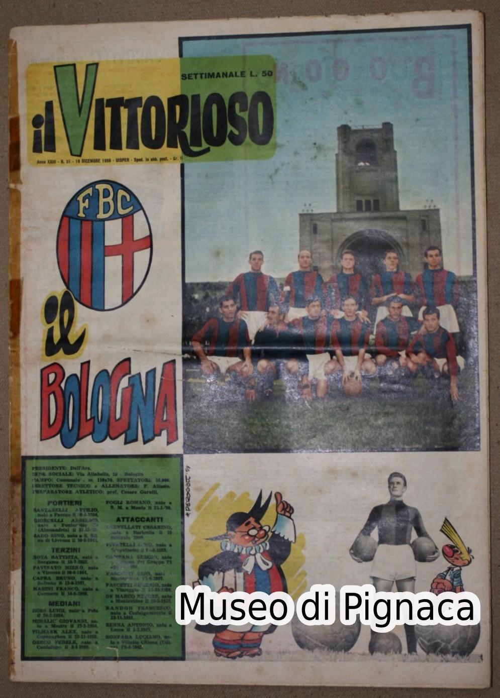 1959 Il Vittorioso - periodico dedicato al Bologna