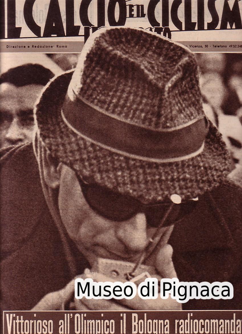 1964 24 marzo - Il Calcio e Ciclismo Illustrato - Bernardini, squalificato, guida il Bologna con la radiolina