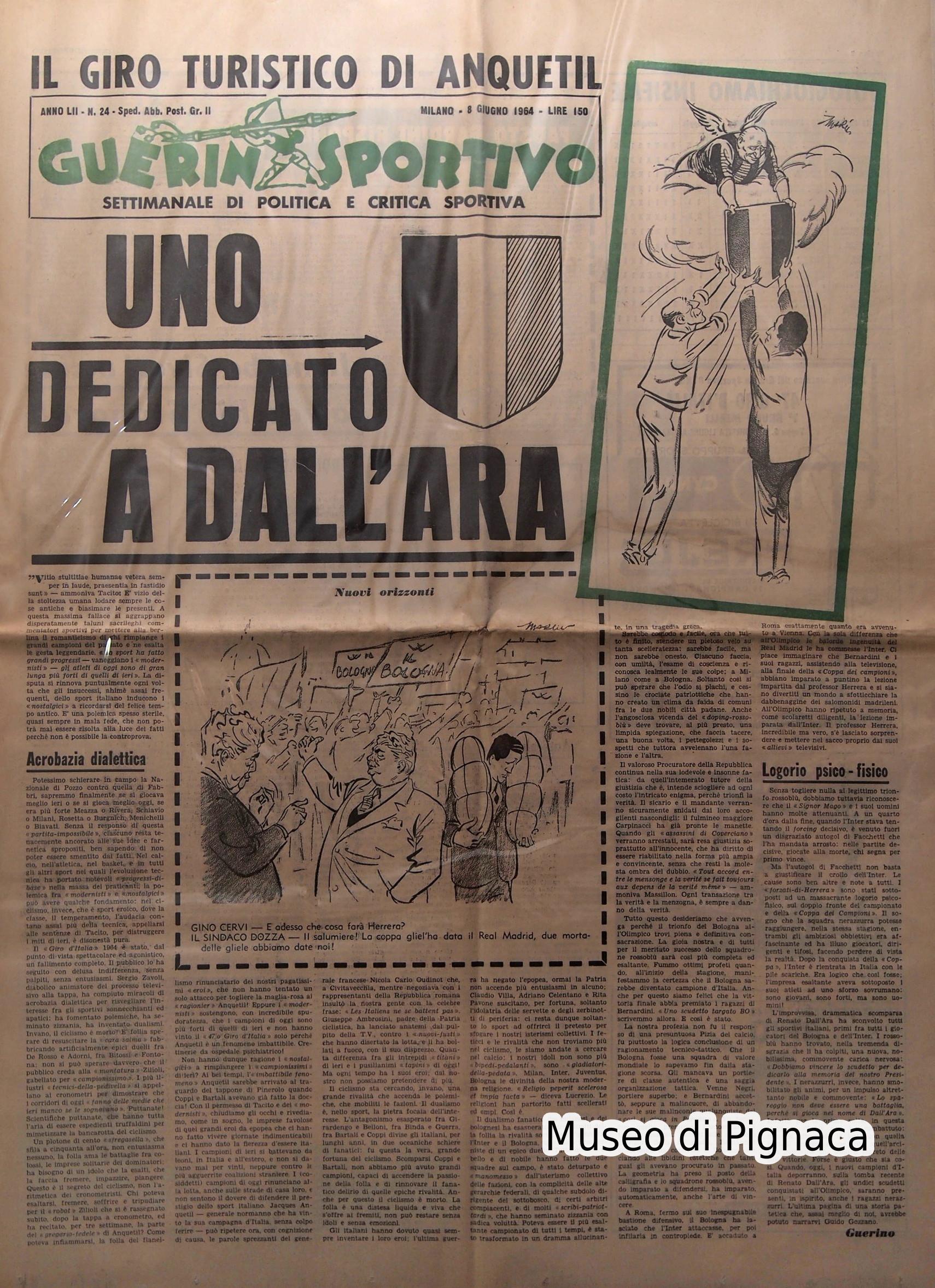 1964 GUERIN SPORTIVO Uno scudetto dedicato a Dall'Ara