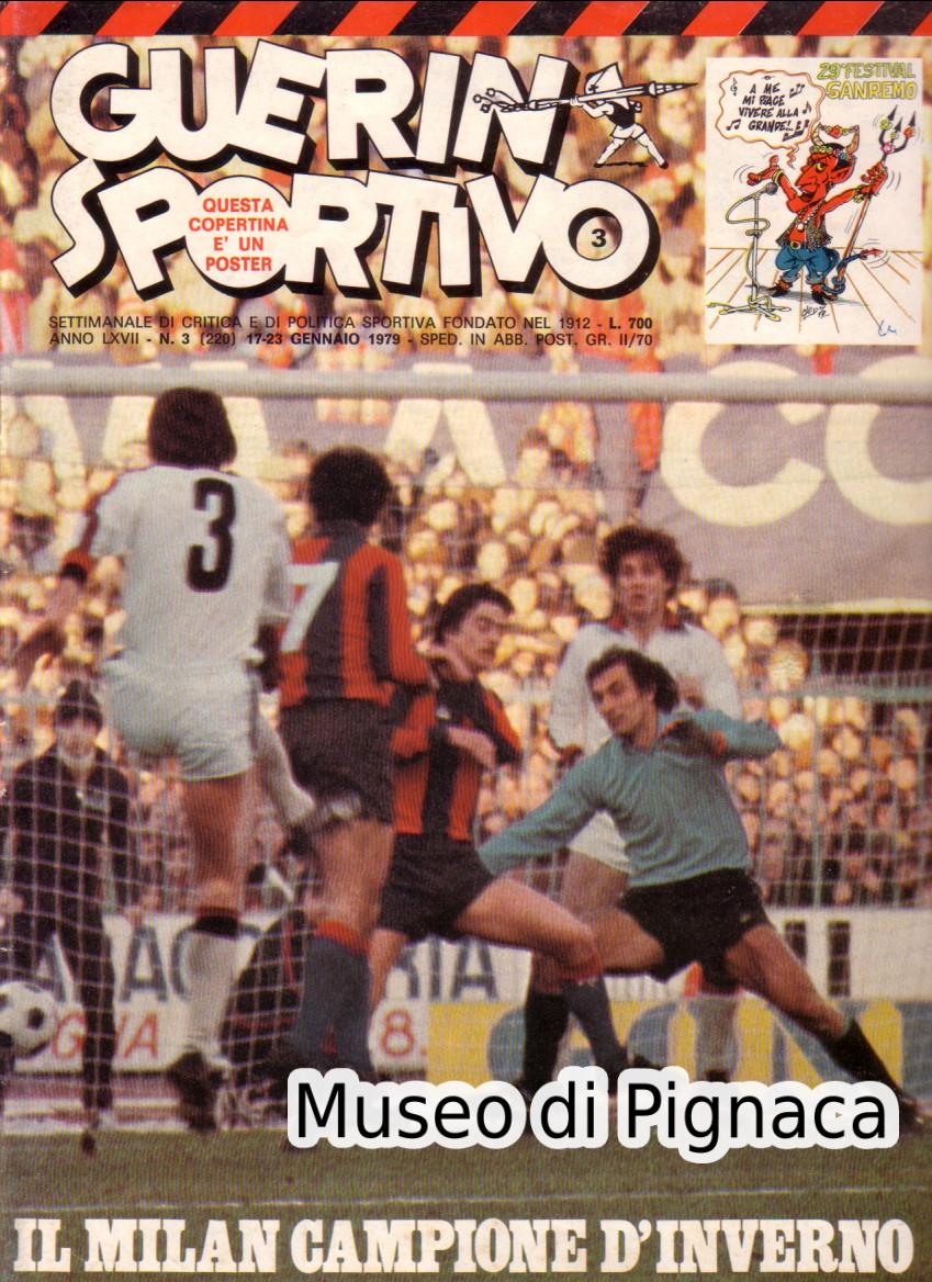 1979 (17-23 gennaio) GUERIN SPORTIVO - Bologna Milan 0 a 1