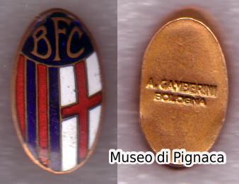 anni 20ca distintivo BFC Bologna FC prodotto da A Gamberini (Bologna)