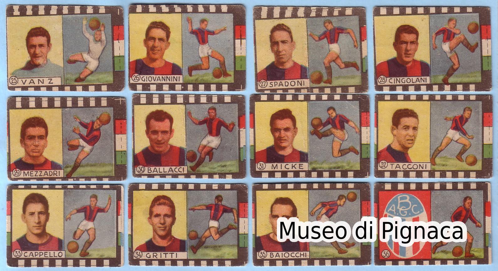 1948-49 editrice TRICOLORE- figurine Bologna FC