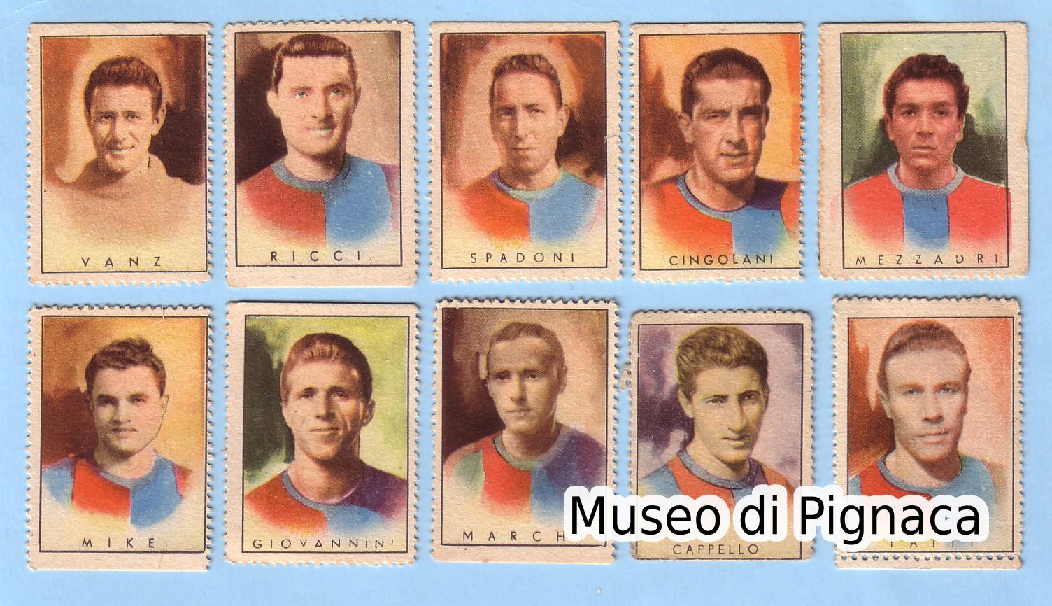 1948-49 FORMICHINI - figurine francobollo Bologna FC