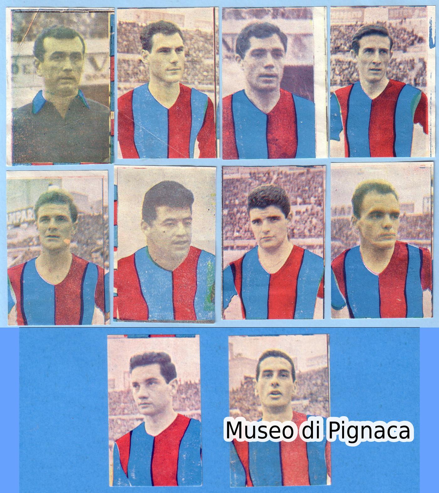 1960-61 - (NUZZI CEDIP srl Bari) - figurine Bologna FC
