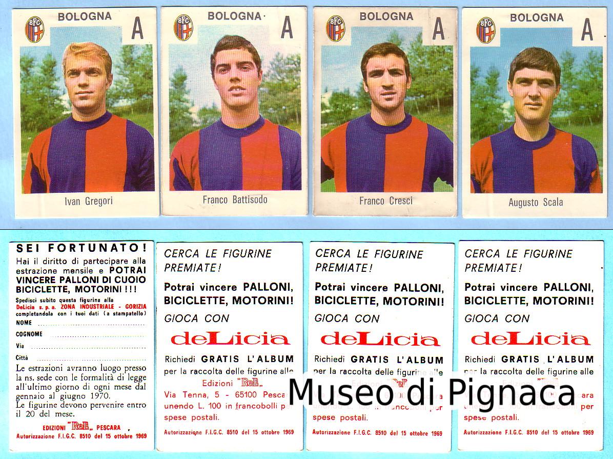 1969-70 Edizioni Relì - DELICIA - figurine Bologna FC