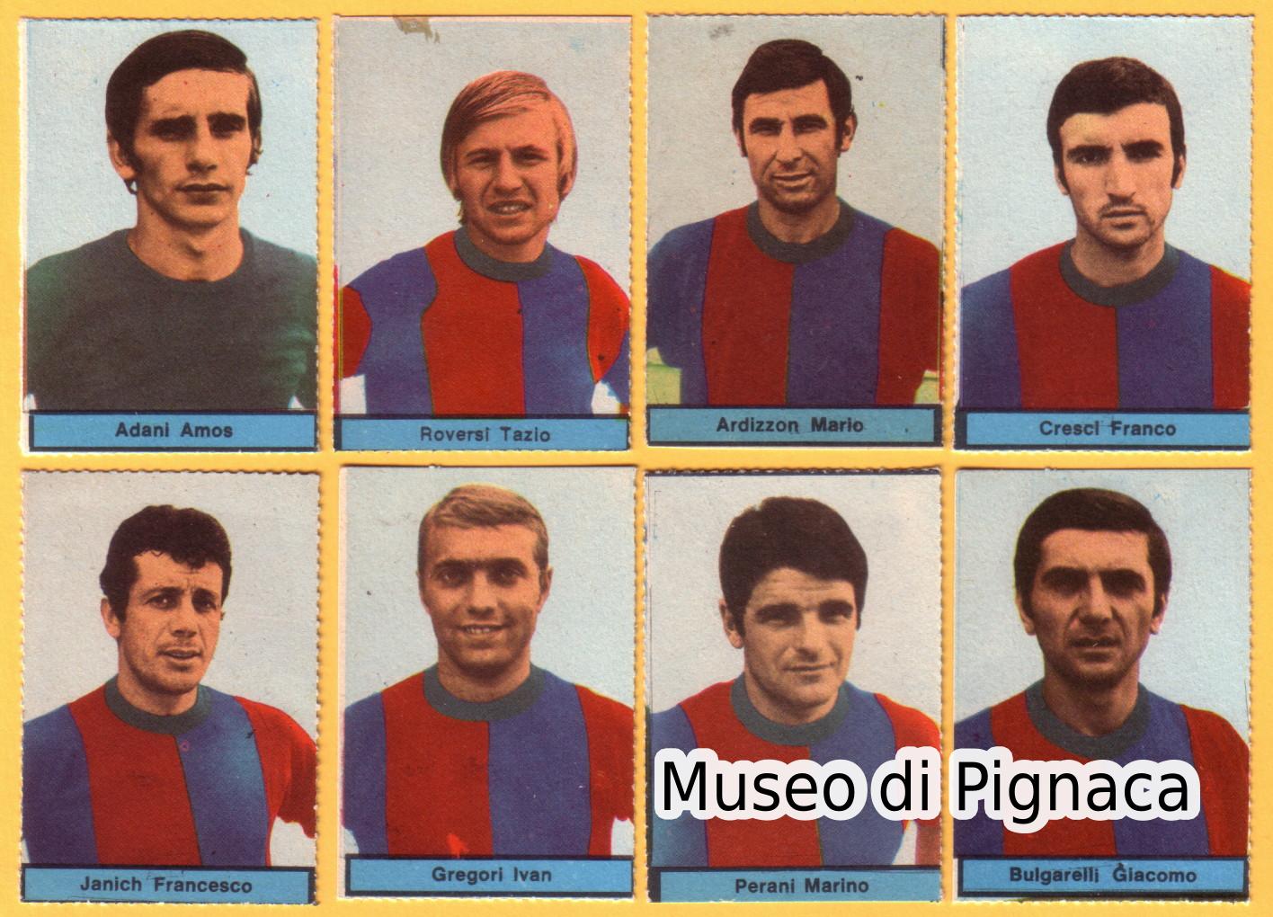 1970-71 Corriere dello Sport - raccolta 'Nel Mondo del Calcio' - figurine Bologna FC