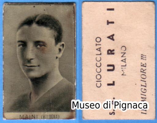 anni 20-30 Cioccolato Lurati - figurina Maini Bologna Sportiva