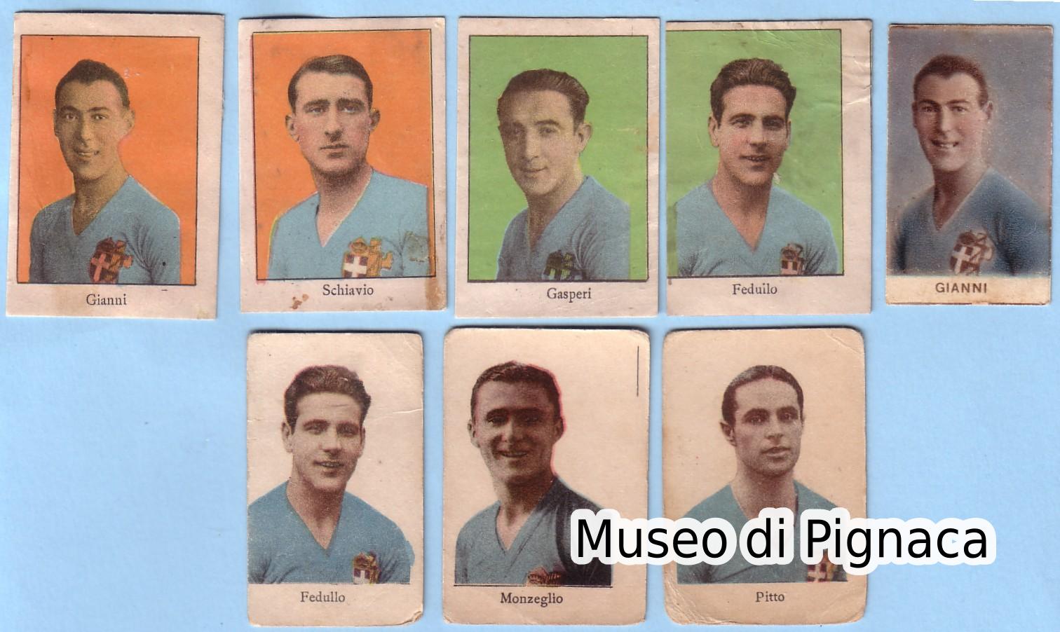 1933/34 edit sconosciuto - figurine giocatori nazionali del Bologna
