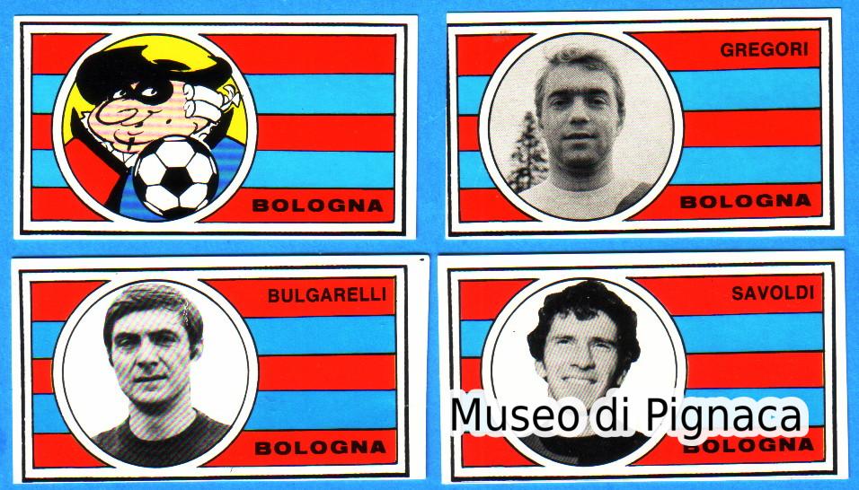 BAGGIOLI Editore 1973-74 figurine adesive Bologna FC