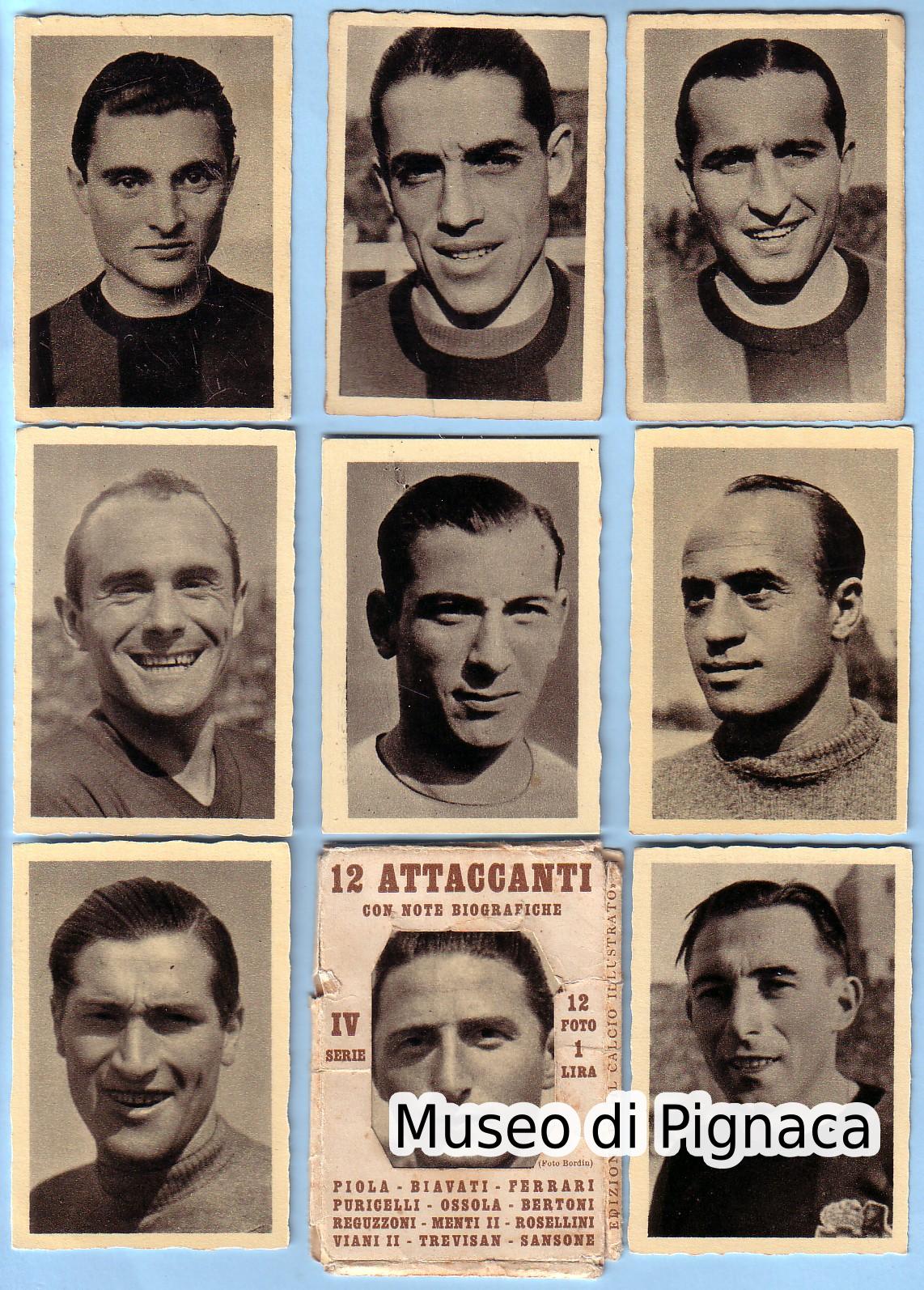 (Ed Calcio Illustrato) 1941 Figurine fotografiche Bologna FC