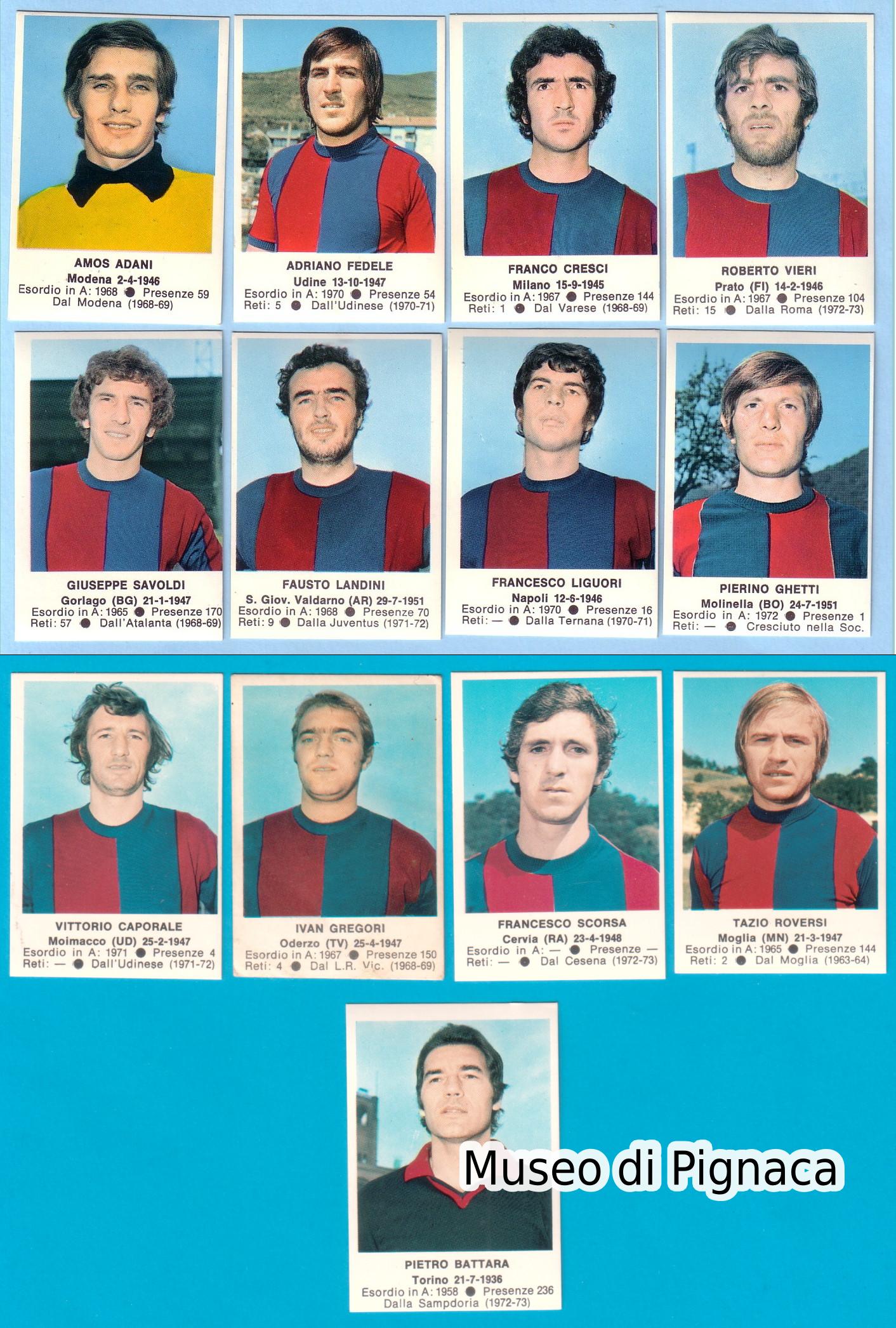 EDIS 1972-73 figurine Bologna FC