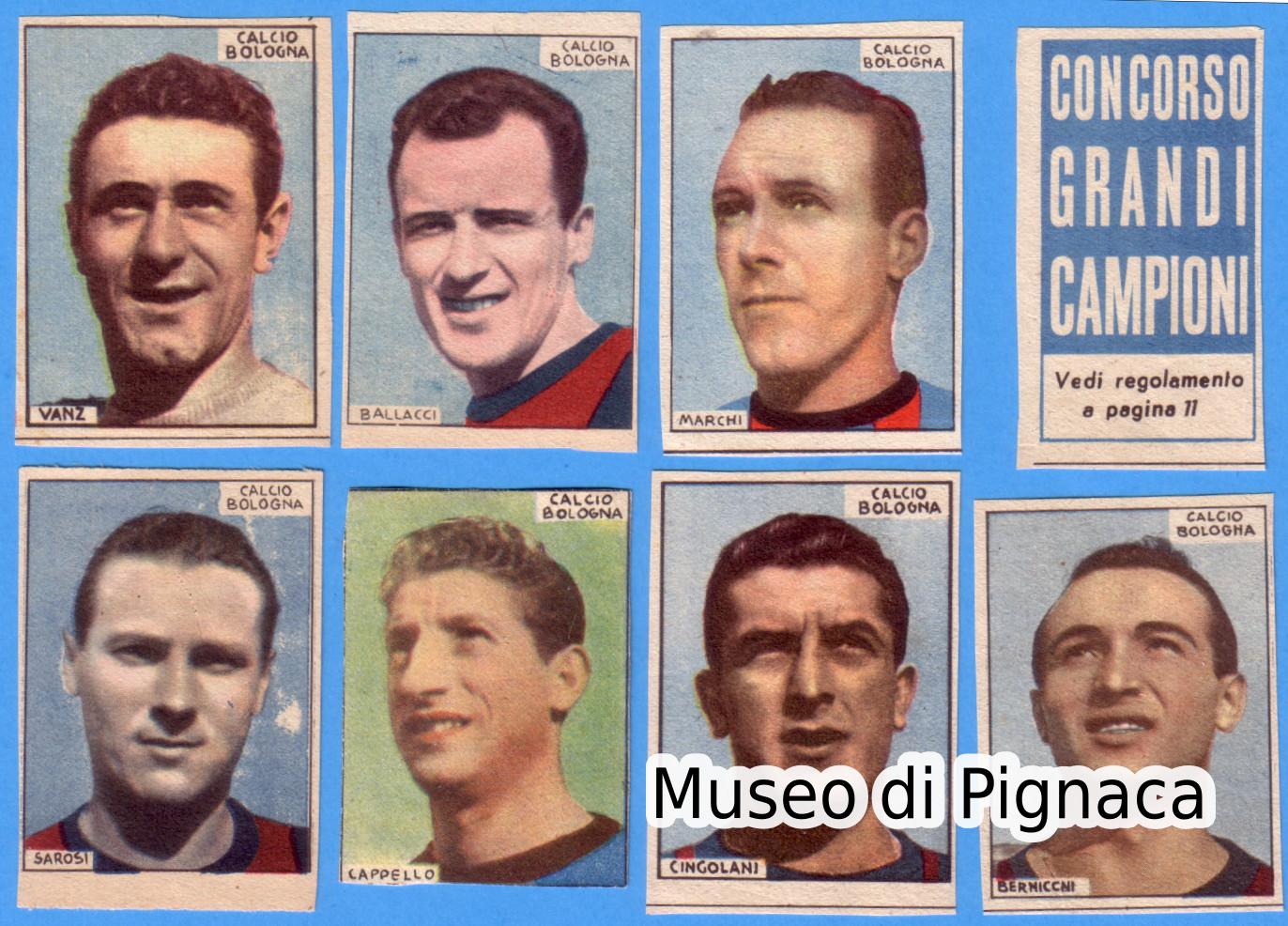 Edizioni AVE - 'Concorso Grandi Campioni' - 1948-49 Bologna FC