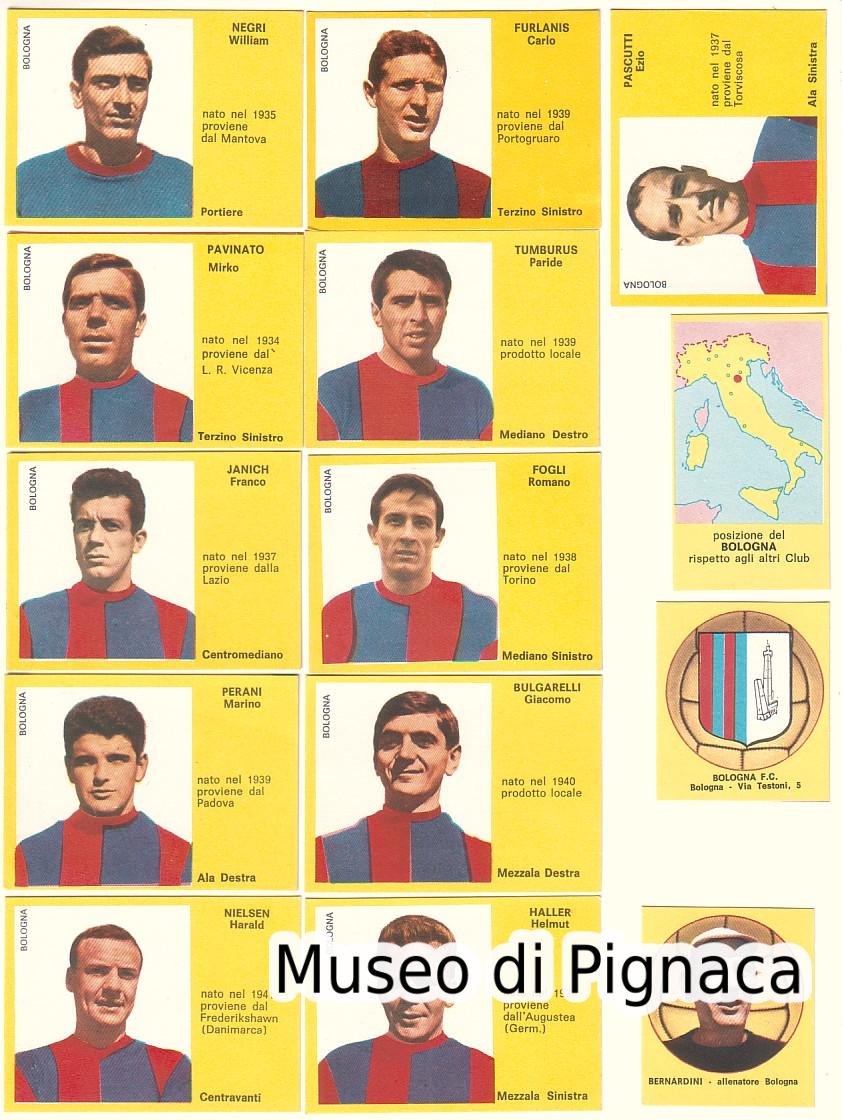 Edizioni MIRA 1963-64 'SuperCalcio' serie figurine Bologna FC