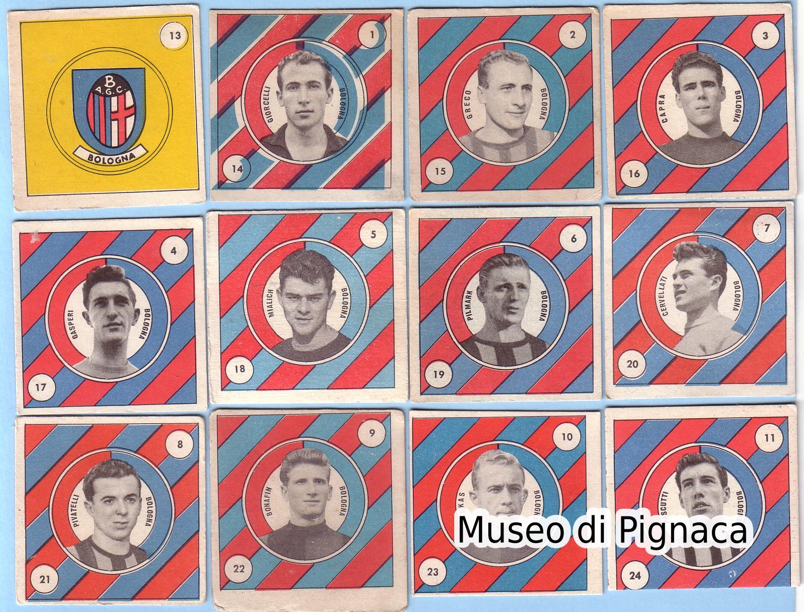 Edizioni VAV 1957-58 - figurine cartonate Bologna FC