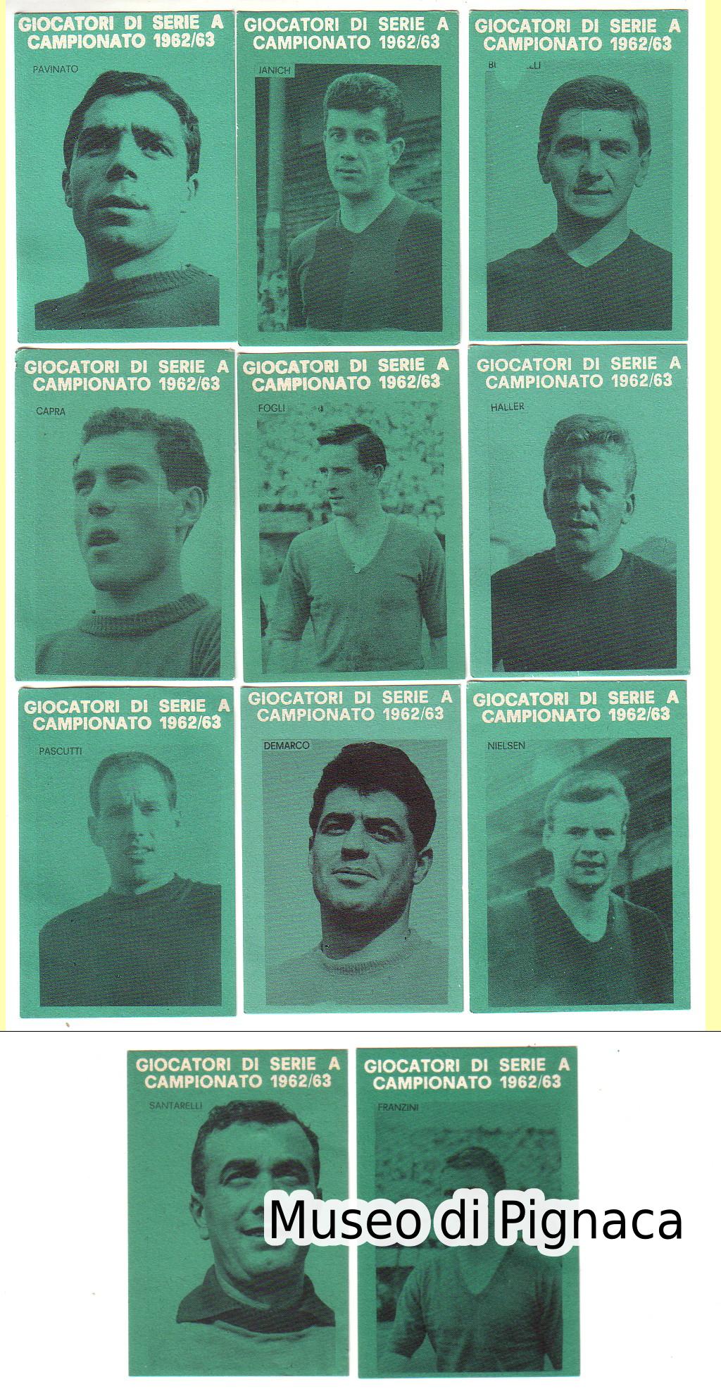 Ettore NUZZI editore 1962-63 figurine Bologna FC