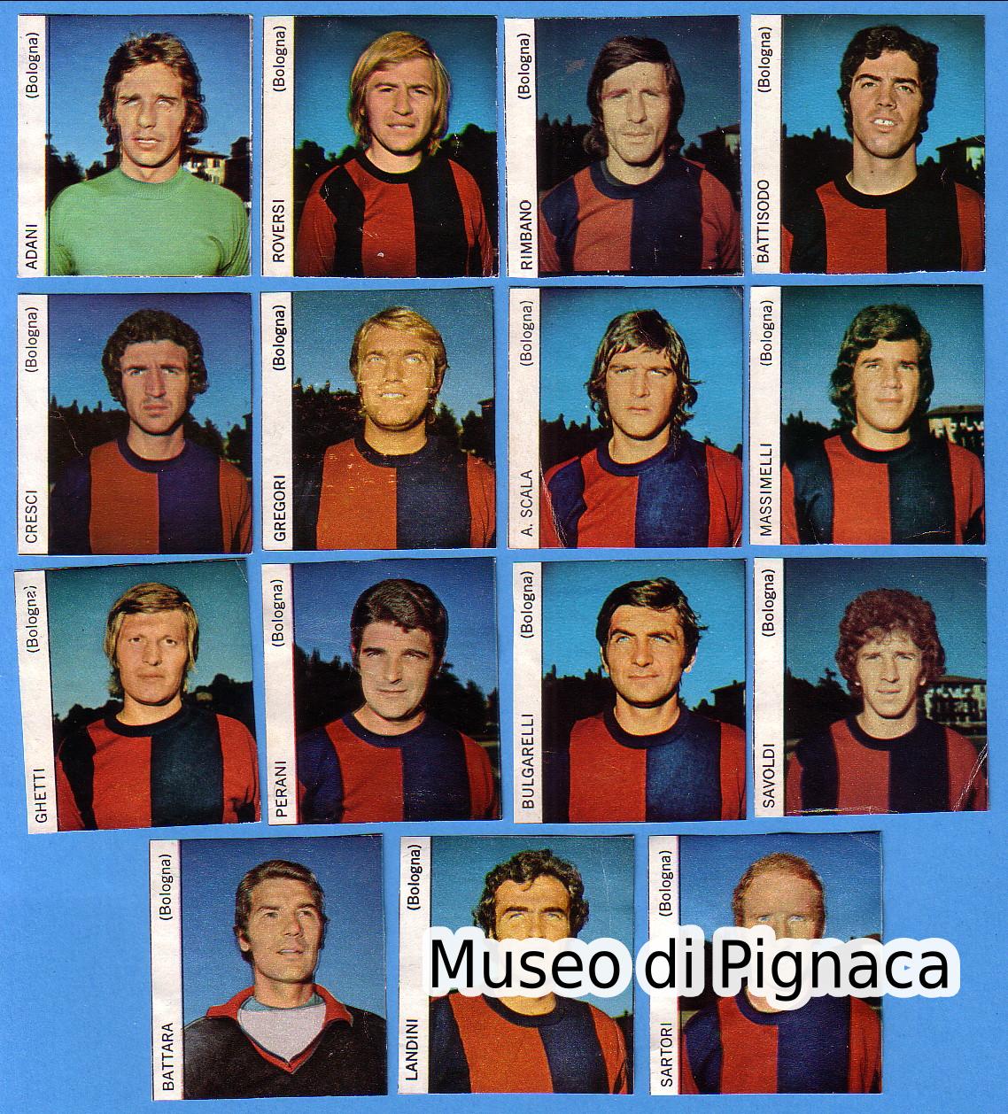 GENTE (Rusconi Editore) - 1973-74 figurine da ritaglio Bologna FC