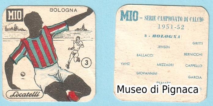 MIO - LOCATELLI serie campionato 1951-52 Bologna FC