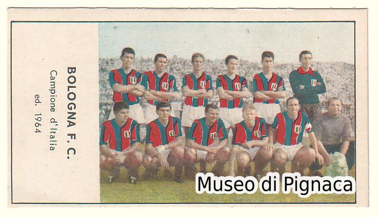NANNINA 1964-65 figurina squadra di calcio Bologna FC