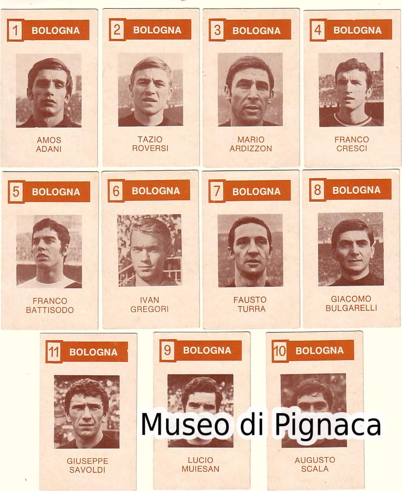 (Ritmo-Caltagirone) 1969-70 Gioco di Società figurine Bologna FC