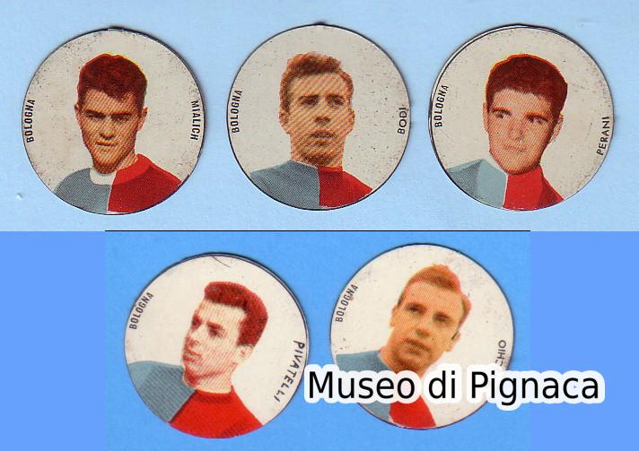 VAV 1958-59 dischetti metallici Bologna FC