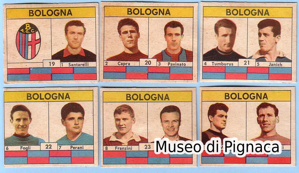 VAV 1961-62 figurine cartonate Bologna FC