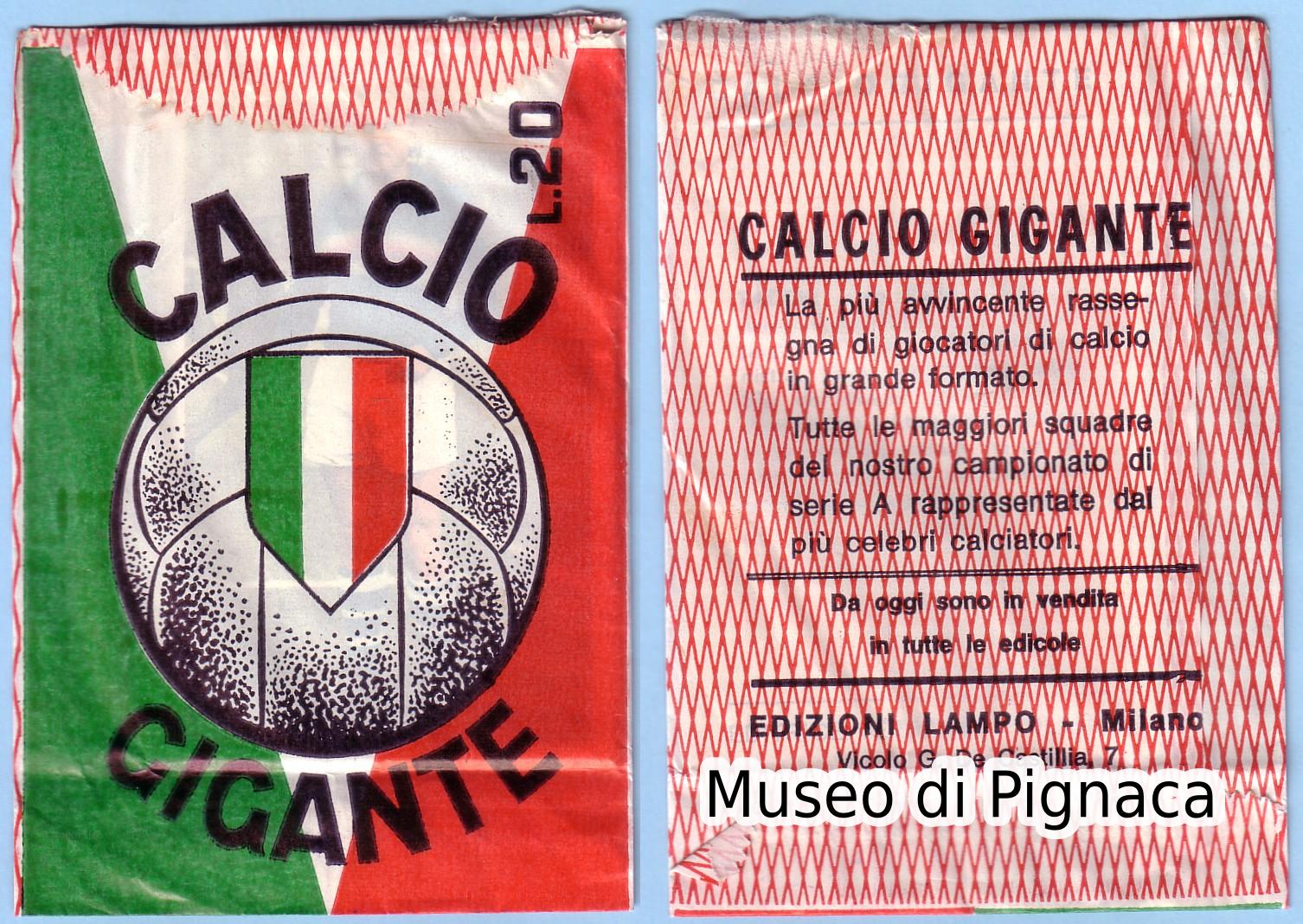 LAMPO 1964-65 - bustina raccolta CALCIO GIGANTE