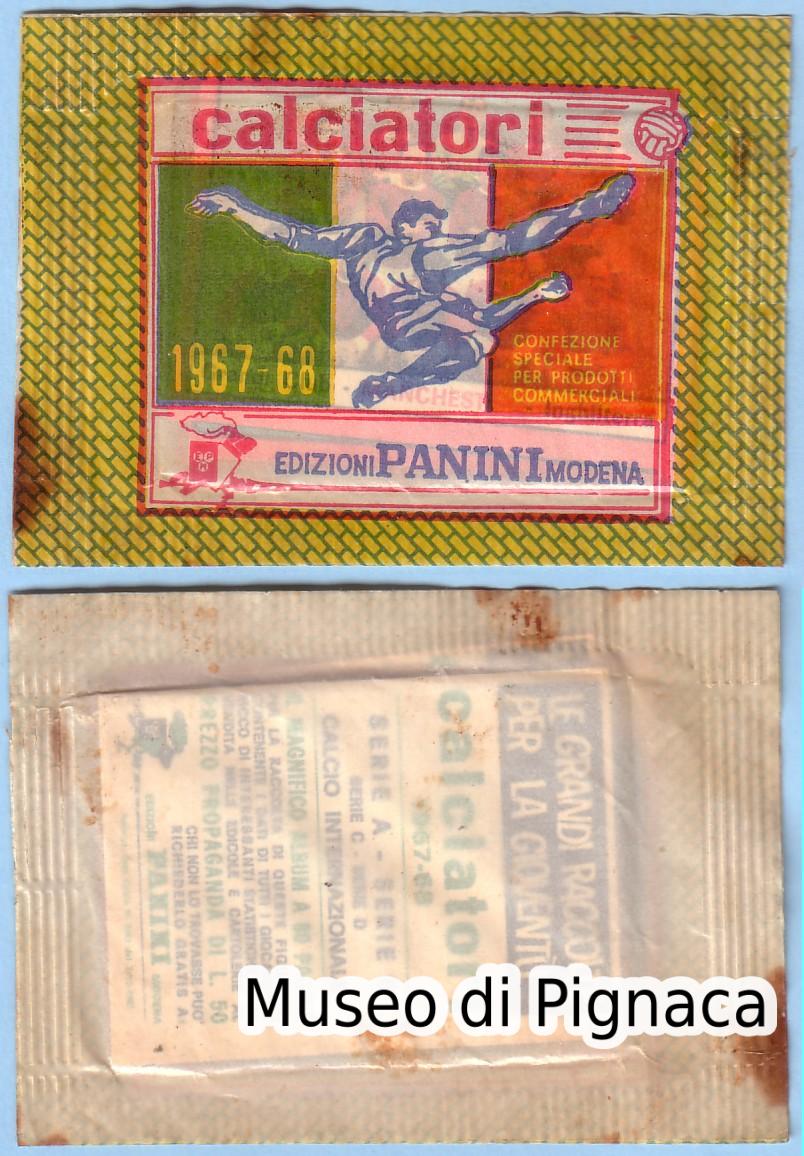 PANINI 1967-68 - CALCIATORI (Bustina speciale per prodotti commerciali)