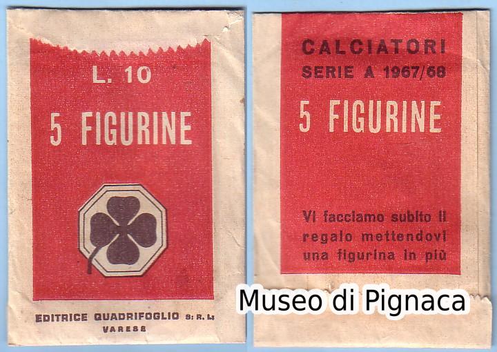 QUADRIFOGLIO (Varese) 1967-68  CALCIATORI SERIE A
