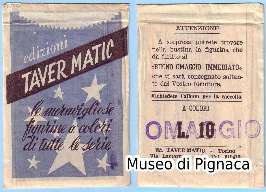 TAVER-MATIC (Torino) 1962ca - Figurine di Tutte le Serie