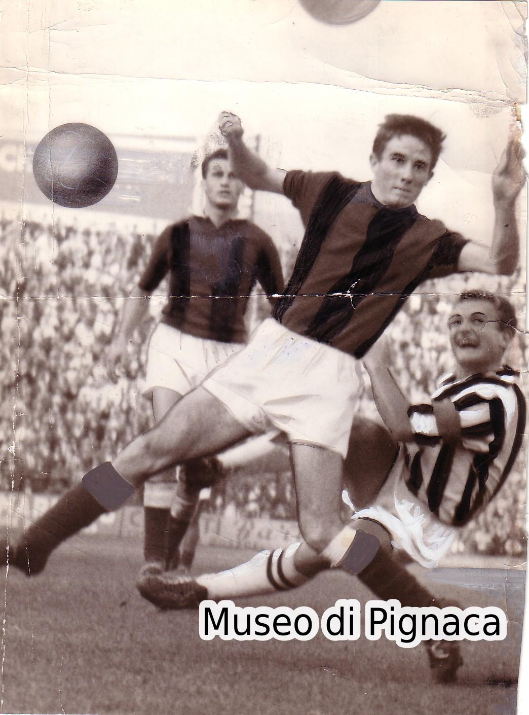 1959 (4 gennaio) - Fogli contrasta Boniperti in Juventus - Bologna