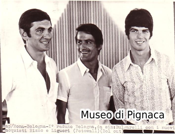 1970 (luglio) - Bulgarelli accoglie i nuovi acquisti Rizzo e Liguori