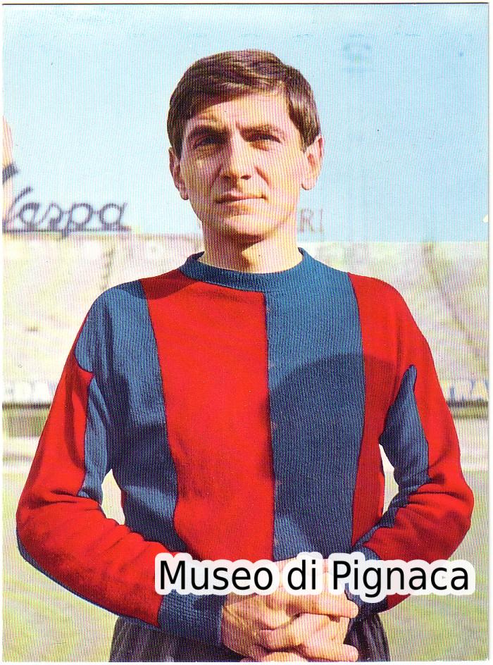 Giacomo Bulgarelli - Mezzala - al Bologna dal 1959 al 1975 (card Hombre)