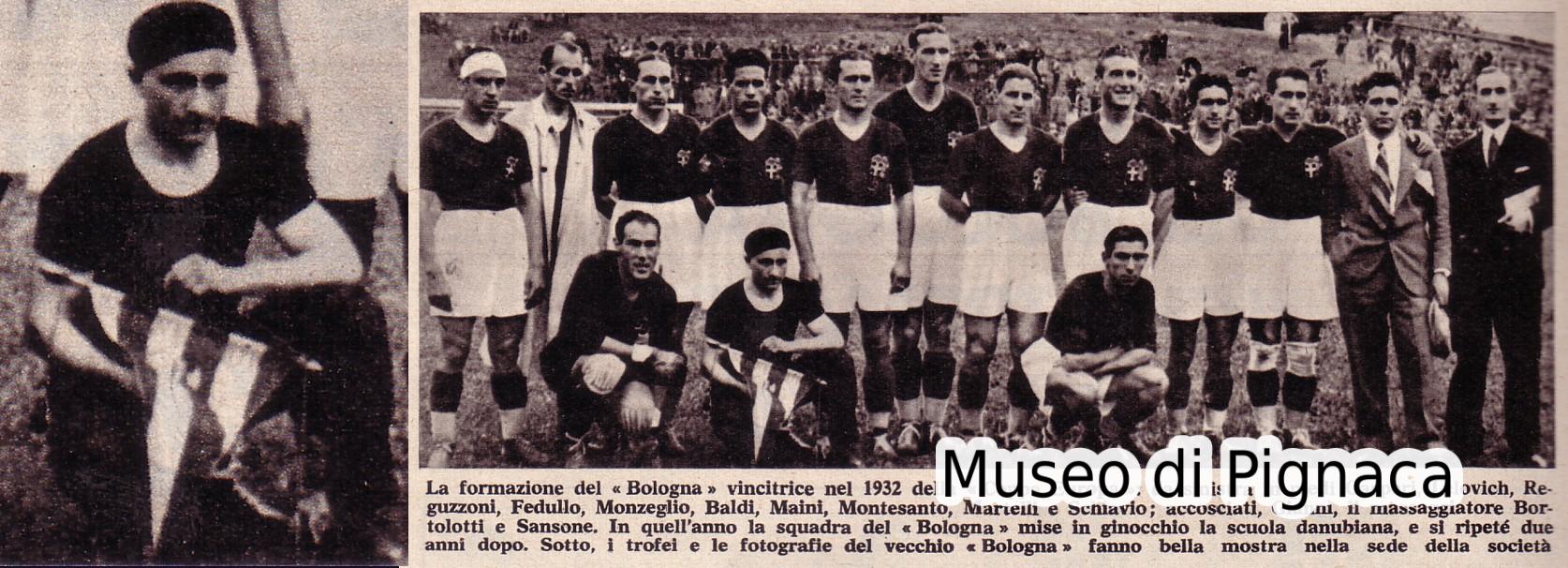 1932 - Il Bologna di Vienna vincitore della Coppa Europa