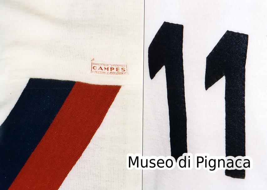 Ezio Pascutti - 1963-64 - Maglia bianca Bologna FC (dettagli)