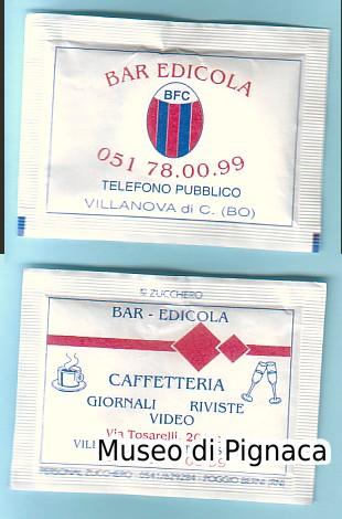 Bar EDICOLA Villanova di Castenaso Bustina Zucchero Bologna FC anni '90