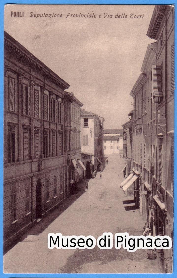 1914 vg - Forlì - Deputazione Provinciale e Via delle Torri