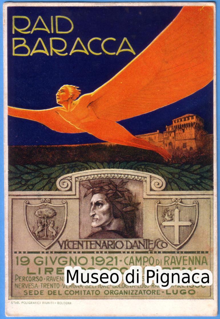 1921 vg - RAID BARACCA (percorso aereo che comprende anche Forlì)
