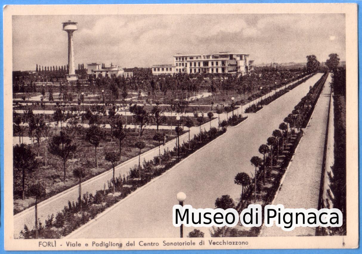 Forlì - Viale e Padiglione del Centro Sanatoriale di Vecchiazzano