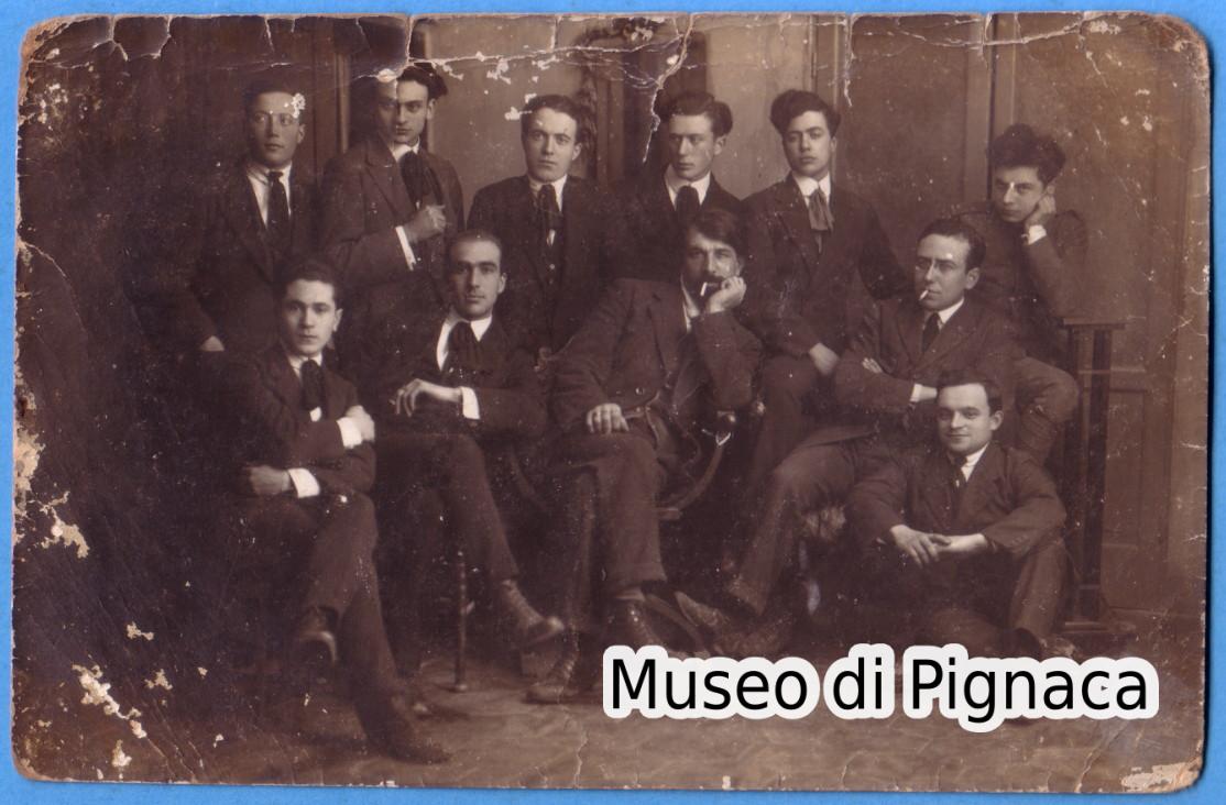 1920ca - Forlì Cenacolo Artistico - cartolina con alcuni componenti