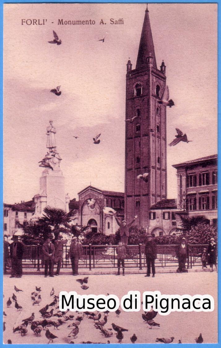 1925ca nv - Forlì - Monumento Aurelio Saffi