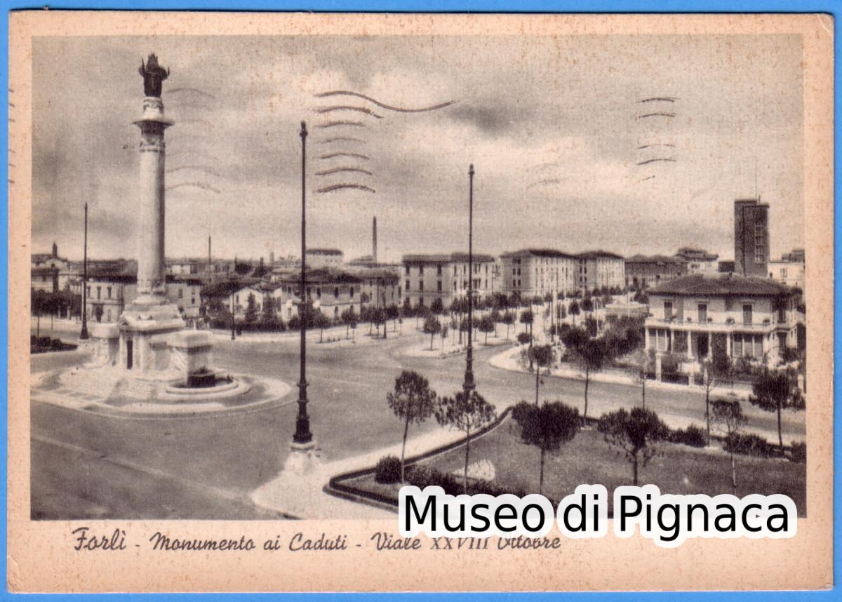 1938 vg - Forlì - Monumento ai Caduti - Viale XXVIII Ottobre