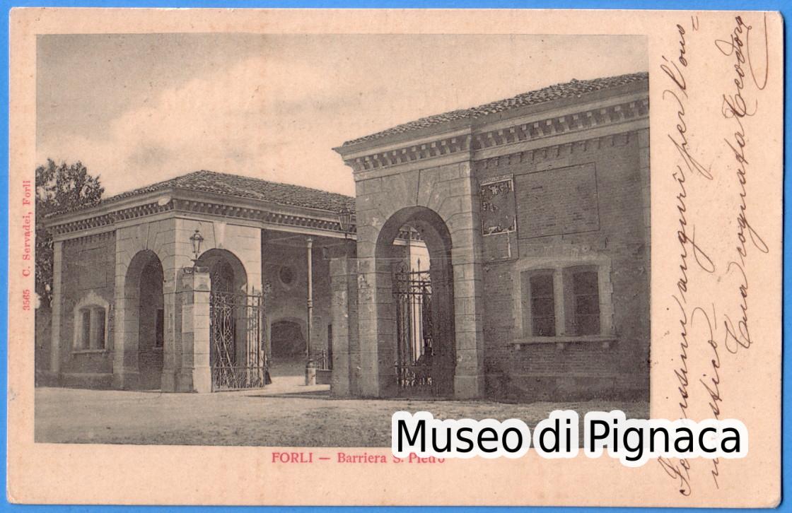 1904 vg - Forlì - Barriera San Pietro (in realtà Porta Ravaldino o Barriera Aurelio Saffi)