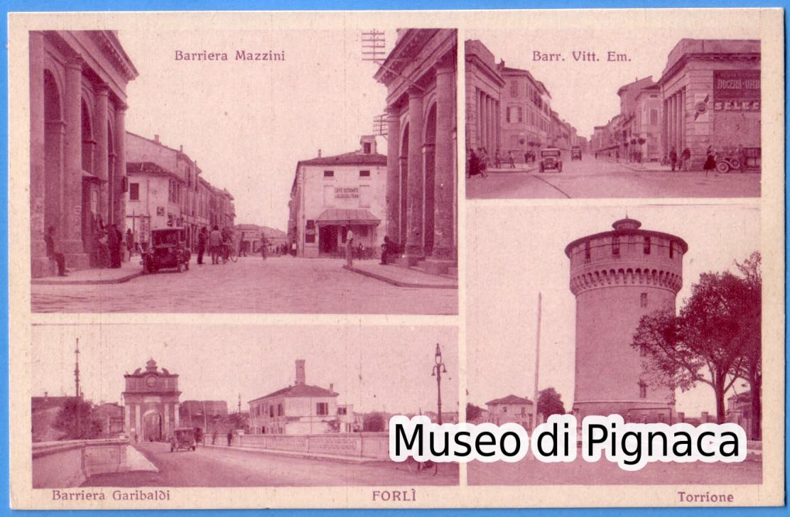 Le quattro porte - Barriera Mazzini, Barriera Vittorio Emanuele, Barriera Garibaldi , Barriera Aurelio Saffi