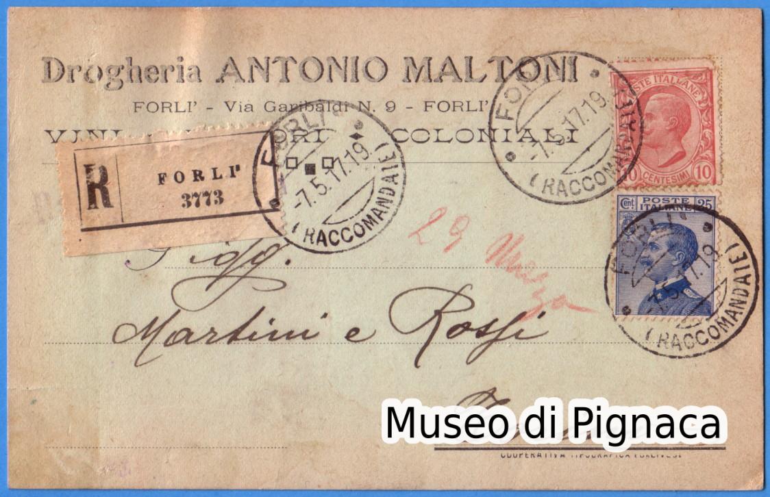 1917 vg - Drogheria Antonio Maltoni