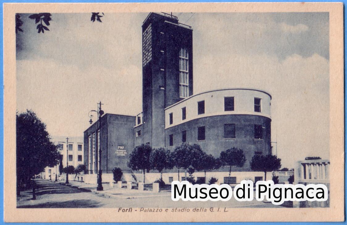 Forlì nv - Viale della Stazione - Palazzo e Stadio della Gioventù Italiana del Littorio